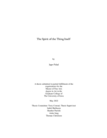 The spirit of the thing itself
