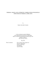 Thermal shock and antibiotic combinations for biofilm infections on medical implants