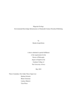 Magazine ecology: environmental knowledge infrastructures in nineteenth-century periodical publishing