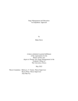 Stage management and education: an empathetic approach