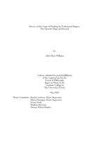 Survey on the usage of marking by professional singers: the operatic stage and beyond