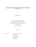 The development of rapid food safety assessment methods to address the current limitations of food safety assessment methodologies