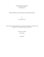 How do individuals with aphasia cope with grammar?