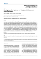 Hijacking Journalism: Legitimacy and Metajournalistic Discourse in Right-Wing Podcasts