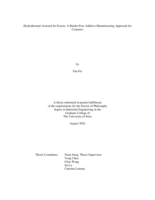 Hydrothermal-assisted jet fusion: a binder-free additive manufacturing approach for ceramics