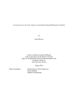 Evaluating private pesticide applicator curriculum using the hierarchy of controls