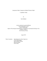 Anonymous online comments on Muslim women in hijab: a qualitative study
