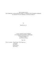 The elements of G:  psychometric and neuroanatomical evidence that working memory is constitutive of general cognitive ability