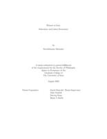 Women in Iran: education and labor economics