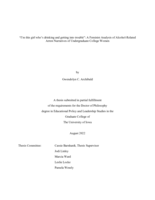 “I’m this girl who’s drinking and getting into trouble”: a feminist analysis of alcohol-related arrest narratives of undergraduate college women