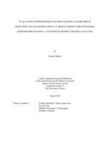 Evaluation of Performance of Deep Learning Algorithms in Detecting and Diagnosing Dental Carious Lesions Using Intraoral Radiographic Imaging: A Systematic Review and Meta-Analysis