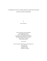 A comparison of final scoring methods under the multistage adaptive testing framework