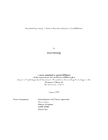 Decolonizing safety: a critical narrative analysis to end policing