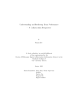 Understanding and predicting team performance: a collaboration perspective