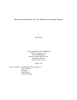 Information manipulation and civil rebellion in autocratic regimes