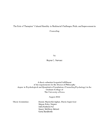 The role of therapists’ cultural humility in multiracial challenges, pride, and improvement in counseling