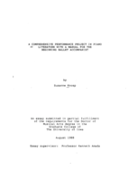 A comprehensive performance project in piano literature with a manual for the beginning ballet accompanist
