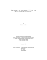 The effect of terazosin (TZ) on the PGK1 step of glycolysis