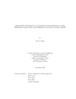 Developing methods to accelerate convergence to the thermodynamic limit for periodic coupled cluster theory