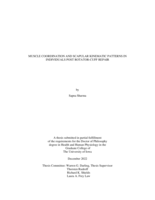 Muscle coordination and scapular kinematic patterns in individuals post rotator-cuff repair