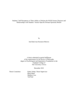 Students’ self-perceptions of their ability to perform the NGSS science practices and relationships with students’ science-specific domain epistemic beliefs