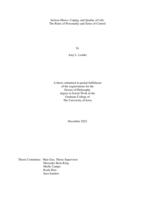 Serious illness, coping, and quality of life: the roles of personality and sense of control