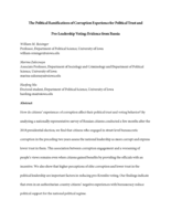 The Political Ramifications of Corruption Experience for Political Trust and Pro-Leadership Voting: Evidence from Russia