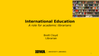 International Education: A Role for Academic Librarians