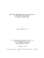 A conductor's preparatory analysis and comparison of three Regina Coeli settings, K. 108, K. 127, and K. 276, by Wolfgang Amadeus Mozart