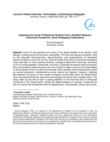 Unpacking the Covid-19 Rhetorical Situation from a Resilient Diasporic Community Perspective: Some Pedagogical Implications
