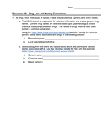 Critical thinking pharmacology worksheets