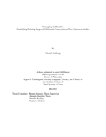 Untangling the bramble: establishing defining ranges of multimodal composition in three classroom studies