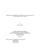 Instructional leadership: the impact of school principals on the implementation of change