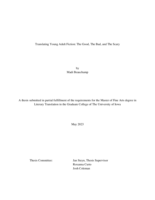 Translating young adult fiction: the good, the bad and the scary