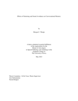 Effects of stuttering and sound avoidance on conversational memory