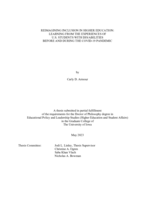 Reimagining inclusion in higher education: learning from the experiences of U.S. students with dis/abilities before and during the COVID-19 pandemic