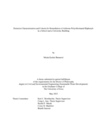 Emission characterization and criteria for remediation of airborne Polychlorinated Biphenyls in a school and a university building