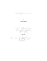 The practice of a sketchbook: a curriculum