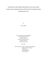 The effectiveness of silver diamine fluoride (SDF) on caries lesions in adults: retrospective study evaluating the longevity of SDF treated teeth in adult patients using a dental school data record