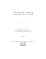 Genetic and molecular basis of sudden cardiac death syndromes
