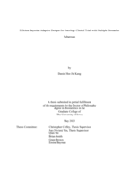 Efficient Bayesian adaptive designs for oncology clinical trials with multiple biomarker subgroups