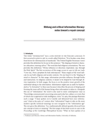 Bildung and critical information literacy: notes toward a repair concept