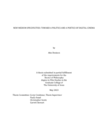 New medium specificities: toward a politics and a poetics of digital cinema