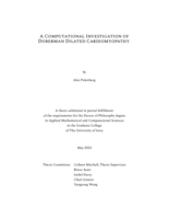 A computational investigation of Doberman dilated cardiomyopathy