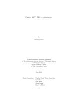 Deep AUC maximization