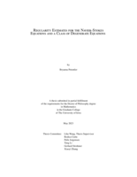 Regularity estimates for the Navier-Stokes equations and a class of degenerate equations