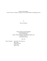 Keep calm and graduate: toward a theory of academic coaching to foster student willpower and manage anxiety