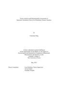 Factor analysis and dimensionality assessment of  epistemic orientation survey for Elementary science teachers