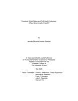 Perceived social status and oral health outcomes:  a new determinant of health?