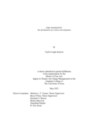 Stage management: the facilitation of creative development